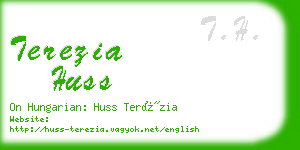 terezia huss business card